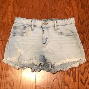 Light Wash Jean Shorts